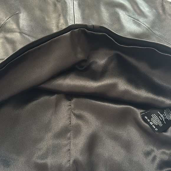 NWT Muubaa‎ Womens Sheep Leather Quiet Luxury Sleeveless Edgy Glam Moto Top 6 - Picture 10 of 12